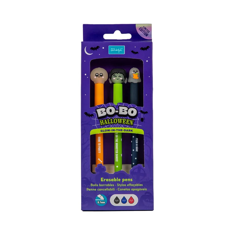 Set 3 penne Cancellabili Halloween - Mr Wonderful