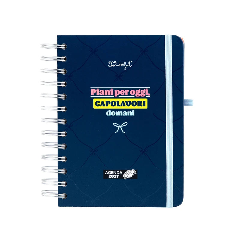 Agenda Classic Wonder 2027 Giornaliera PICCOLA Piani per oggi Capolavori per Domani - Mr Wonderful