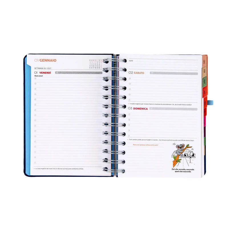 Agenda Classic Wonder 2027 Giornaliera PICCOLA Piani per oggi Capolavori per Domani - Mr Wonderful