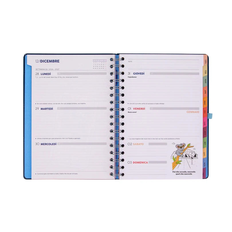 Agenda Classic Wonder 2027 Settimanale Piani per Oggi Capolavi per Domani - Mr Wonderful