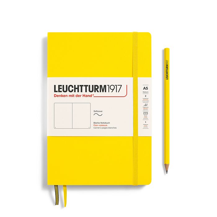 Taccuino Leuchtturm1917, formato A5, copertina morbida, pagine bianche