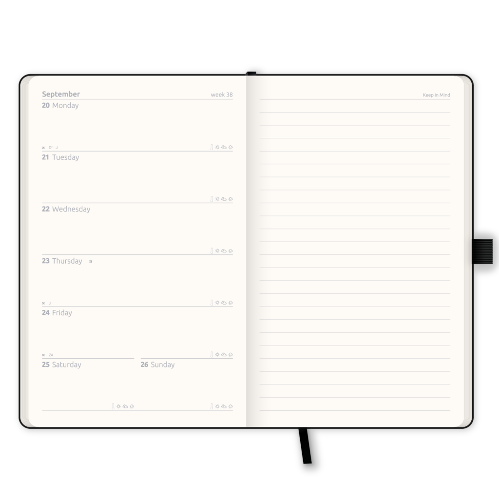 Agenda Settimanale con Note 2027 A6 Gold Baroque - Castelli