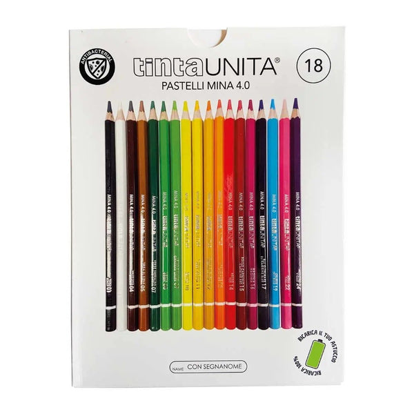 Matite colorate TintaUnita confezione da 18 pz