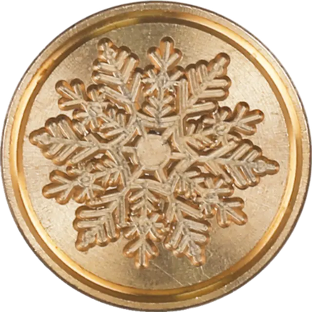 Sigillo per ceralacca fiocco di neve