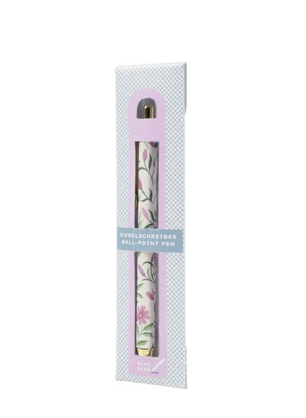 Penna a sfera con motivo floreale dal design raffinato, accessorio pratico per scrivere ogni giorno e completare una scrivania coordinata
