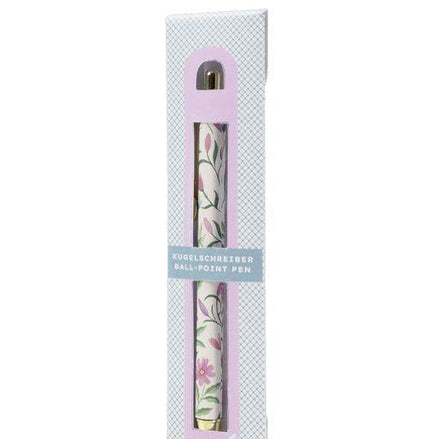 Penna a sfera con motivo floreale dal design raffinato, accessorio pratico per scrivere ogni giorno e completare una scrivania coordinata
