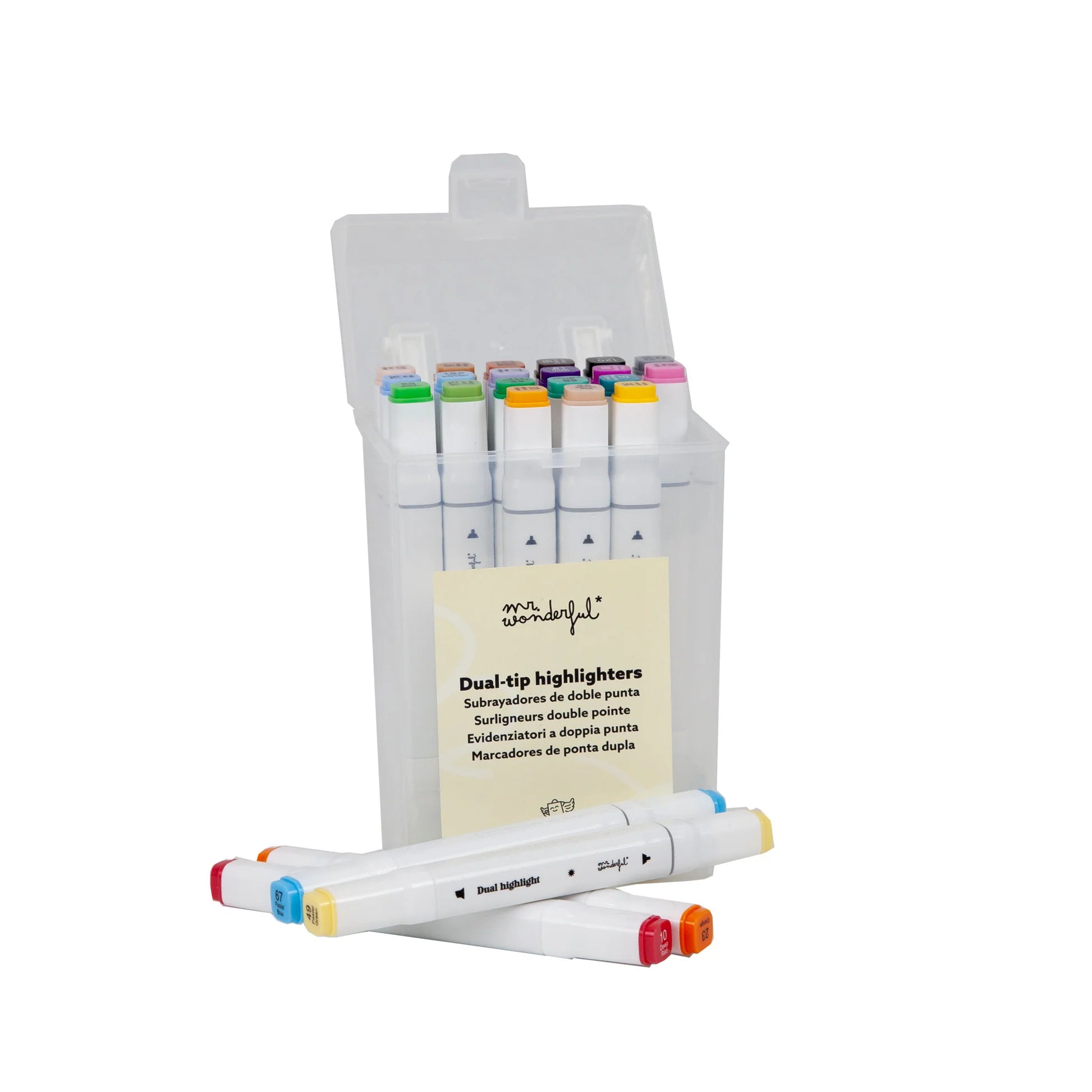 Set di 24 pennarelli doppia punta - Mr Wonderful