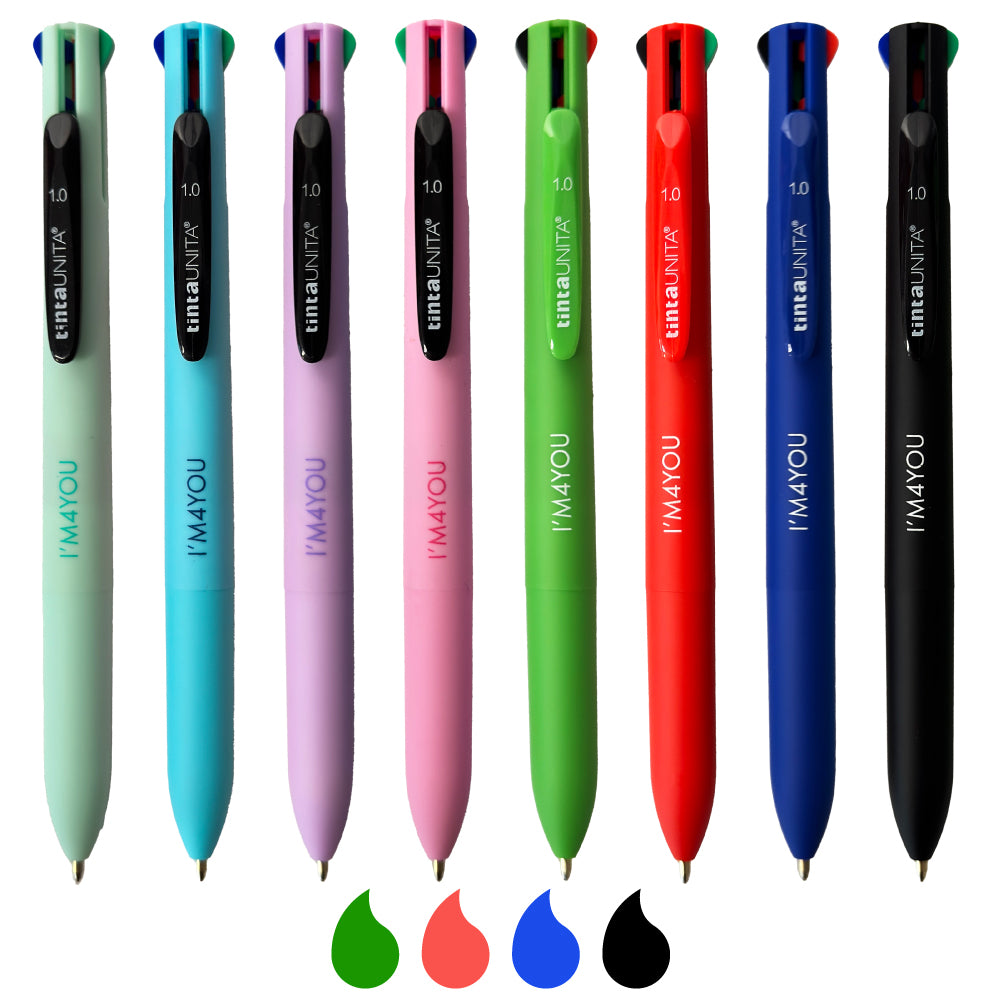 Penna 4 colori SemiGel 1.0 I'M4YOU - Tinta Unita