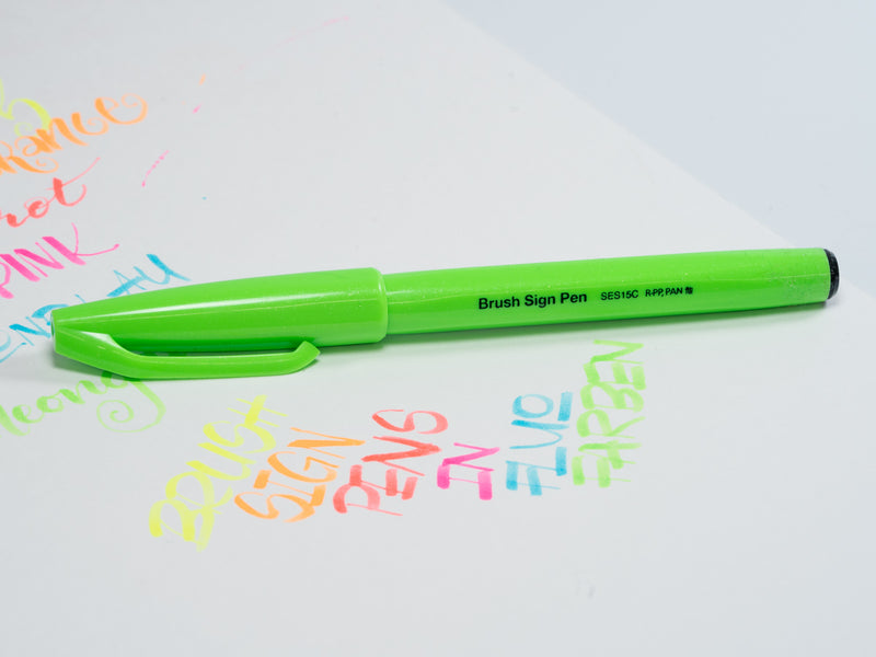 Brush Sign Pen - Pentel new colors