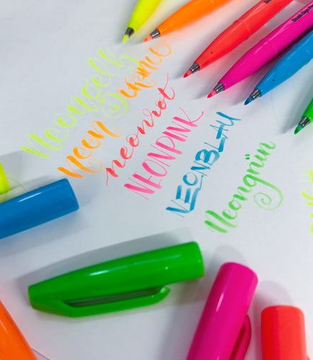 Brush Sign Pen - Pentel new colors