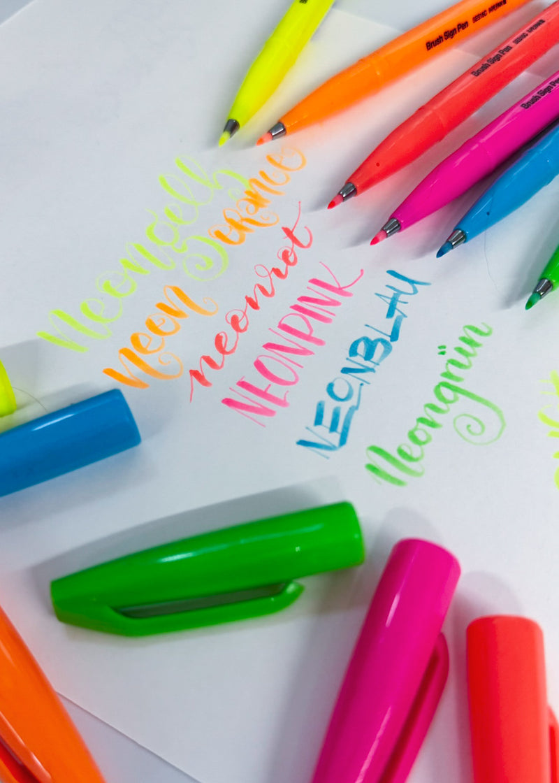 Brush Sign Pen - Pentel new colors