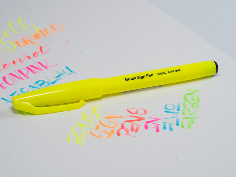 Brush Sign Pen - Pentel new colors