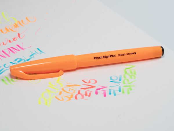 Brush Sign Pen - Pentel new colors