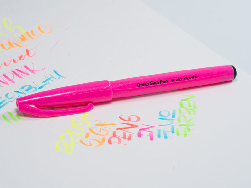 Brush Sign Pen - Pentel new colors