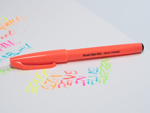 Brush Sign Pen - Pentel new colors