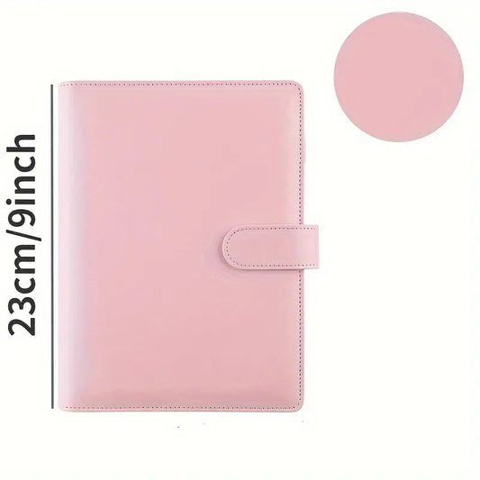 Planner A5 rosa con sei anelli