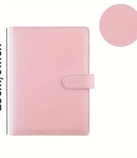 Planner A5 con sei anelli rosa
