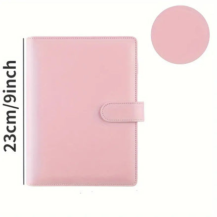 Planner A5 con sei anelli rosa