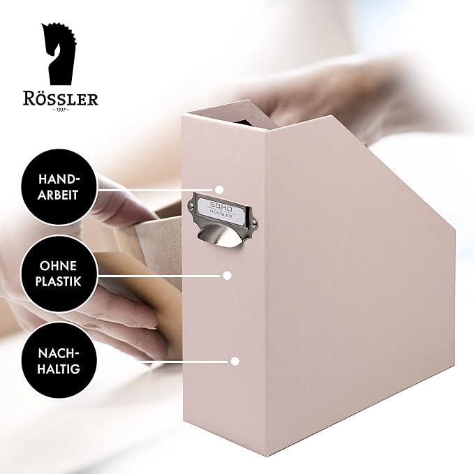 Porta documenti e riviste rosa cipria S.O.H.O - Rossler