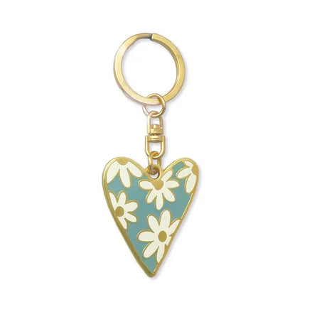 Portachiavi in metallo a forma di cuore