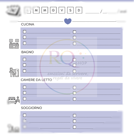 Check-list pulizie di casa