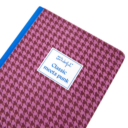 Quaderno A5 con motivo a quadri - Mr Wonderful