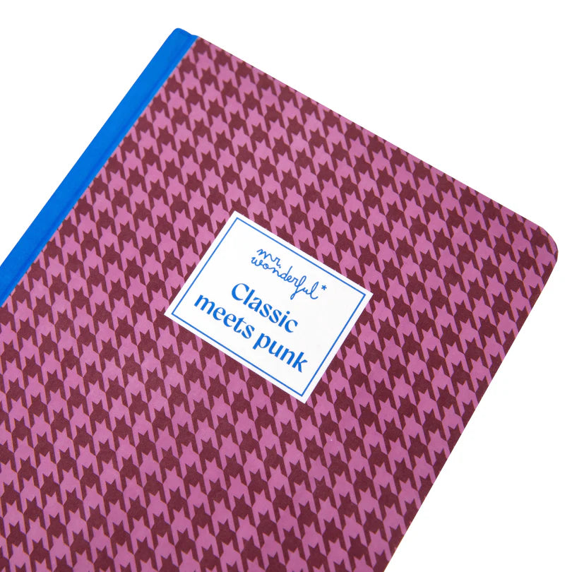 Quaderno A5 con motivo a quadri - Mr Wonderful