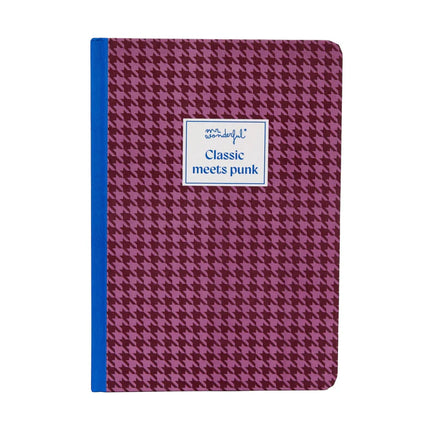 Quaderno A5 con motivo a quadri - Mr Wonderful