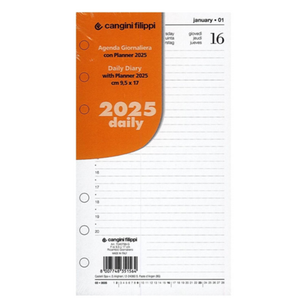 Ricambio giornaliero 2026 A6 per planner