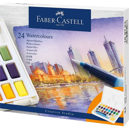 Astuccio con 24 Acquerelli - Faber-Castell