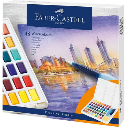 Astuccio  con 48 Acquerelli Faber-Castell