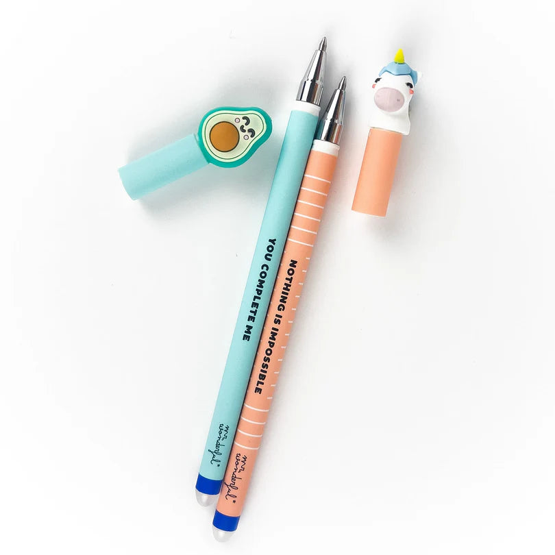 Set di 2 penne cancellabili - Mr Wonderful