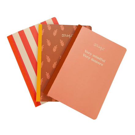 Set di 3 quaderni Very mindful - Mr Wonderful