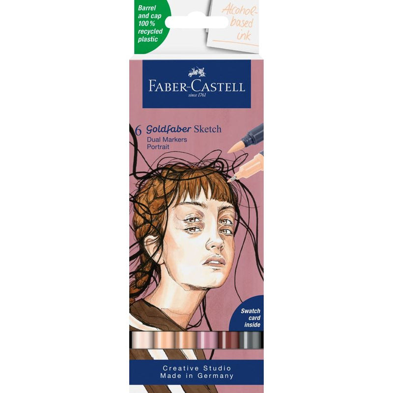 Set 6 Sketch Marker Goldfaber Portrait Faber-Castell