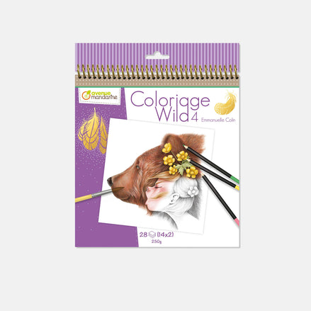 Colouring Book Wild 4 Avenue Mandarine - Creatività per tutta la famiglia