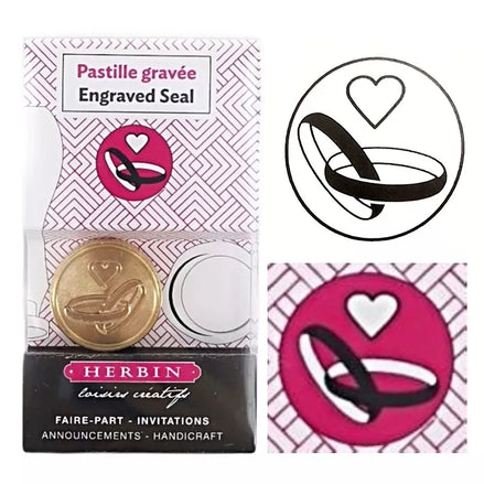 Sigillo per ceralacca disegno Fedi nuziali