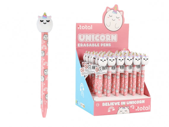 Penna cancellabile 3D Unicorno - Itotal