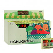 Set 6 evidenziatori mini con Tappo 3D Frutta e Verdura Itotal