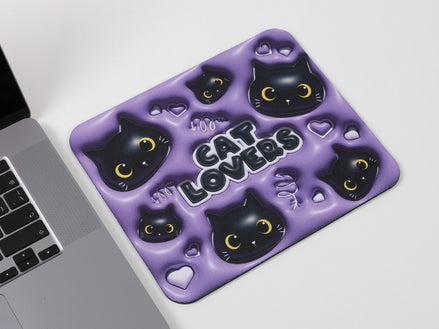 Tappetino per mouse Gatto Nero - Itotal