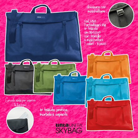 Valigetta in tessuto formato grande Tinta Unita