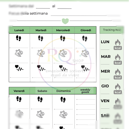Planner Settimanale - Workout planning