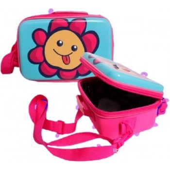 Maxi porta merenda in 3D per bambini fantasia fiore. Termico